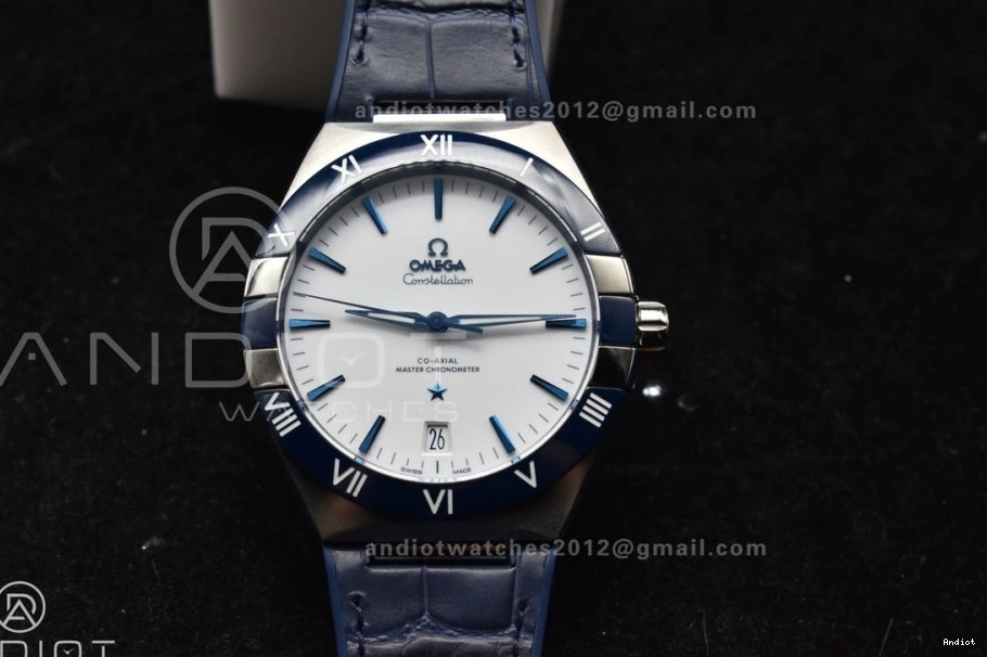 Ceramic Blue White Blue Gummy Strap SS Super Best Clone VSF Dial 1:1 Constellation on Edition A8900 1226